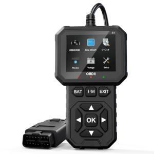 OBD2 Scanner Car Diagnostic Tool with 2.8" Color Display, Read & Clear Check Engine Codes, Live Data, I/M Readiness, O2 Sensor Test, Battery Voltage Check for Most 12V OBDII Vehicles