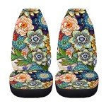 Bright Boho Floral Car Seat Covers for Women