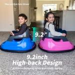 Hikiddo Baby Bumper Car, 6V Electric Kids Bumper Car for Toddlers with Remote Control, Bluetooth - Hot Pink