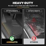 AOMSAZTO Floor Mats Fit for Honda Civic 2006-2011(Not Fit Coupe Model) - Custom Fit All Weather Floor Mat for Civic Accessories, Heavy Duty Rubber Mats, Car Accessories