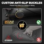 AOMSAZTO Floor Mats Fit for Honda Civic 2006-2011(Not Fit Coupe Model) - Custom Fit All Weather Floor Mat for Civic Accessories, Heavy Duty Rubber Mats, Car Accessories