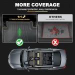 AOMSAZTO Floor Mats Fit for Honda Civic 2006-2011(Not Fit Coupe Model) - Custom Fit All Weather Floor Mat for Civic Accessories, Heavy Duty Rubber Mats, Car Accessories