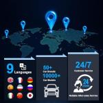 OBD2 Scanner Car Diagnostic Tool with 2.8" Color Display, Read & Clear Check Engine Codes, Live Data, I/M Readiness, O2 Sensor Test, Battery Voltage Check for Most 12V OBDII Vehicles