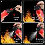 Fire Extinguisher for Home, 2 Pack Car Fire Extinguishers with Mount, 4 in 1 Portable Kitchen Fire Extinguishers for A, B, C, K Category, 620ml Mini Water-Based Fire Extinguisher for Car Truck Boat