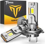 Termitor H7 LED Bulbs, 30,000LM 800% Brightness, 6500K White Super Bright, 1:1 Halogen Size, 6500 Cool White H7 Fog Lights, No Adapter Required Easy Install, Non-Polarity, Pack of 2