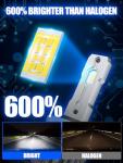 FTEVAR H11/H8/H9 LED Bulb, 30000LM 6000K Cool White Fanless 1:1 Mini Size, Plug and Play, Pack of 2