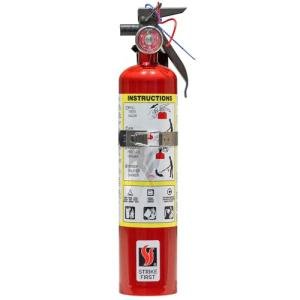 Strike First: RAPID RESPONSE ABC110ST Multi-Purpose 2.5lb Fire Extinguisher w/Vehicle Bracket