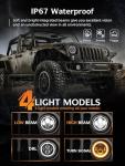 UNI-SHINE Black 2pcs 7 inch Led Headlight Round DOT Approved H6024 Led Headlight DRL Turn Signal Compatible with Jeep Wrangler JK TJ CJ & Miata & Chevy S3 & Hummer H1 H2