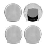 RV Tire Covers,Trailer Wheel Covers,General fit tire Diameter 23-26 inches, RV, Truck, SUV, Tough tire Wheel Protection Trucks,Trailers, campervans Wheel Cover,4 Pack-Gray