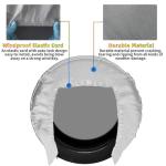 RV Tire Covers,Trailer Wheel Covers,General fit tire Diameter 23-26 inches, RV, Truck, SUV, Tough tire Wheel Protection Trucks,Trailers, campervans Wheel Cover,4 Pack-Gray