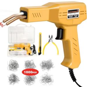 ATOLS Upgraded Plastic Welder, 1000PCS Staples, Pure Copper Transformer, Rapid Heating, Plastic Welding Kit, Hot Stapler Kit, Plastic Welder Gun Kit, Car Bumper Repair Kit, Plastic Repair Kit