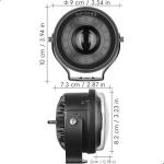 3.5 Inch Round LED Pod Lights, Anti-Glare Off Road Fog Driving Light, Spot Lights for Trucks Golf Cart ATV UTV 4x4 Pickup SUV Motorcycle Trailer (Pack of 2)