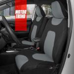 Motor Trend AquaShield Waterproof Front Seat Covers, Gray Seat Covers for Cars – Neoprene Front Car Seats Cover, SUV Seat Covers Protector - Car Interior Cover for Auto, Trucks, & Dog Owners