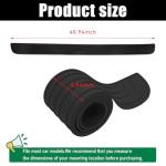 Yourkar Car Rear Bumper Guard, Anti-Scratch Auto Trunk Door Entry Protector, Non-Slip Bumper Protection Strip for Most Cars, SUVs, Trucks, Universal Exterior Car Accessories (Black, 40")