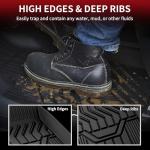 LASFIT Floor Mats for Nissan Rogue 2021-2026 (Not Fit Rogue Sport), Custom Fit All Weather Protection Durable TPE Floor Liners for Nissan Rogue S/SV/SL/Platinum 2021-2026 1st & 2nd Row Car Mats, Black