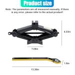 GAOLAOSY 2PCS Car Scissor Jack Kit, Heavy Duty Portable Car Lift Jacks Tool with 2 Ton/4,409 lbs Capacity, Universal Auto Tire Jack with Ratchet Wrench, Auto Emergency Accessories for Cars SUV MPV