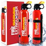 Fire Extinguisher for Home - 2pack Car Fire Extinguisher with Wall Mount, Small A B C K Fire Extinguisher, Water-Based Fire Extinguishers for Car/House/Kitchen/Truck/Marine/Boat/Vehicle/utv/rv