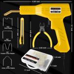 ATOLS Upgraded Plastic Welder, 1000PCS Staples, Pure Copper Transformer, Rapid Heating, Plastic Welding Kit, Hot Stapler Kit, Plastic Welder Gun Kit, Car Bumper Repair Kit, Plastic Repair Kit