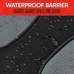 Motor Trend AquaShield Waterproof Front Seat Covers, Gray Seat Covers for Cars – Neoprene Front Car Seats Cover, SUV Seat Covers Protector - Car Interior Cover for Auto, Trucks, & Dog Owners