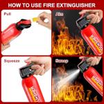Fire Extinguisher for Home - 2pack Car Fire Extinguisher with Wall Mount, Small A B C K Fire Extinguisher, Water-Based Fire Extinguishers for Car/House/Kitchen/Truck/Marine/Boat/Vehicle/utv/rv