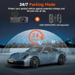 E-YEEGER Dash Cam Front and Rear, 4K+1080P Dual Channel Dash Camera for Cars with Night Vision, Mini Car Camera with 1.97” IPS Screen, G-Sensor, 24H Parking Mode, Loop Recording 32GB Card Included