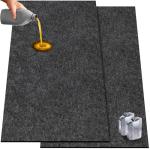 TIXANF 2 Pack 36 x 60 Inch Premium Oil Spill Mat,Garage Floor Mat for Under Car,Highly Absorbent Maintenance Mat Protect Your Floor from Oil Drips, Spills, Splashes and Stains