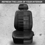 Leather 3D Foam Car Seat Covers - Front Set