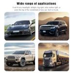 Suvnie 12 48 Inch Car Tint Film, Shiny Chameleon Headlights Tail Lights Fog Lights With Squeeze & Cutter, Self Adhesive Vinyl Sticker Sheet Roll Car Accessories (Dark Black)