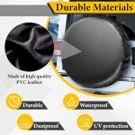 Spare Tire Cover, Waterproof PVC Thickening Leather Tire Wheel Covers, Tough Tire Wheel Protector, Universal Fit for Jeep, Trailer, RV, SUV, Truck, (Fits Entire Tire Diameters 27.6-29.5 Inch)