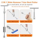 97pcs Dent Puller Kit, Paintless Dent Removal Kit for Dent Repair, Car Dent Repair Kit with Golden Lifter, Bridge Puller, Slide Hammer T-Bar, Car Dent Puller for Car Refrigerator Door Ding Repair