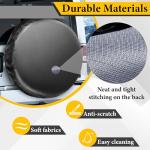 Spare Tire Cover, Waterproof PVC Thickening Leather Tire Wheel Covers, Tough Tire Wheel Protector, Universal Fit for Jeep, Trailer, RV, SUV, Truck, (Fits Entire Tire Diameters 27.6-29.5 Inch)