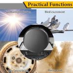 Spare Tire Cover, Waterproof PVC Thickening Leather Tire Wheel Covers, Tough Tire Wheel Protector, Universal Fit for Jeep, Trailer, RV, SUV, Truck, (Fits Entire Tire Diameters 27.6-29.5 Inch)