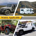 Spare Tire Cover, Waterproof PVC Thickening Leather Tire Wheel Covers, Tough Tire Wheel Protector, Universal Fit for Jeep, Trailer, RV, SUV, Truck, (Fits Entire Tire Diameters 27.6-29.5 Inch)