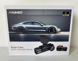 4K+2K+2K 3 Channel Dash Cam Front and Rear, 128GB Card Included, Dash Camera for Cars 5.8G/2.4G Dual Wifi, Built-in GPS, Night Vision, WDR, 170°Wide Angle, G-Sensor Emergency Lock, 24H Parking Monitor