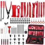 JNLK 352pcs Trim Removal Tool, Pry Tool, Door Panel Removal Tool Kit, Clip Tool, Fasteners Removal Tool with Car Retainer Body Clips Set, red