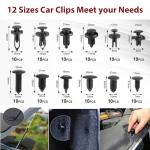 JNLK 352pcs Trim Removal Tool, Pry Tool, Door Panel Removal Tool Kit, Clip Tool, Fasteners Removal Tool with Car Retainer Body Clips Set, red