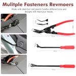 JNLK 352pcs Trim Removal Tool, Pry Tool, Door Panel Removal Tool Kit, Clip Tool, Fasteners Removal Tool with Car Retainer Body Clips Set, red