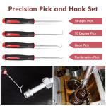 JNLK 352pcs Trim Removal Tool, Pry Tool, Door Panel Removal Tool Kit, Clip Tool, Fasteners Removal Tool with Car Retainer Body Clips Set, red