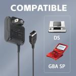 Vranzoral Gameboy Advance SP Charger - AC Wall Adapter & USB Charging Cable Compatible with Nintendo DS/GBA SP Systems, Portable Travel Power Cord for Gaming Accessories