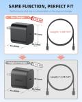 Switch 2 Charger - 60w AC Power Adapter for Nintendo 2/1, 5FT/1.5M UBC Cable, Support 4K TV Dock, PD3.0 Fast Charging Supply 20V/3A for Nintendo Switch Batteries, [Replacement for OEM Switch2 Charger]