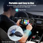 VECOONEEN OBD2 Scanner Diagnostic Code Reader,Automotive OBD II Engine Light,Battery Tester,Mode 6, Mode 8 & I/M Readiness,OBDII Scan Tool for All OBDII Cars 1996+(OBDIIBlack)