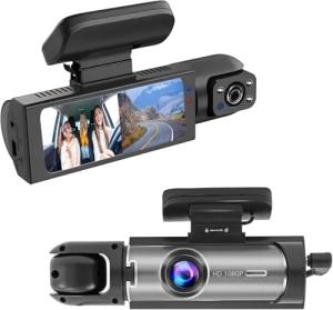 Dual Dashcam with Night Vision and Loop Recording