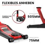 3-Ton Low Profile Hydraulic Car Jack with Pads