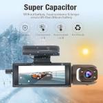 Dual Dashcam with Night Vision and Loop Recording