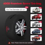 Comnova Waterproof Tire Storage Bags - 4 Pack