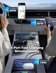 120W USB C Fast Car Charger 4-Port