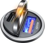 AKESR 65W USB C Car Charger Fast Charging，12V USB Outlet Accesorios para Carro，Compact Cigarette Lighter Adapter，Car Phone Charger for iPhone/16/15/14/13/12 Samsung S25 S24 S23Google Android