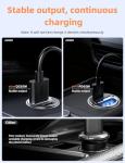 AKESR 65W USB C Car Charger Fast Charging，12V USB Outlet Accesorios para Carro，Compact Cigarette Lighter Adapter，Car Phone Charger for iPhone/16/15/14/13/12 Samsung S25 S24 S23Google Android