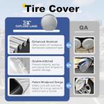 Land Weatherproof Tire Covers 4-Pack for Trucks, RVs