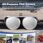 Land Weatherproof Tire Covers 4-Pack for Trucks, RVs